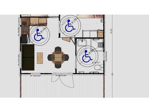 Chalet 4 persons - Origan PMR - 26.5 m² - 2 bedrooms