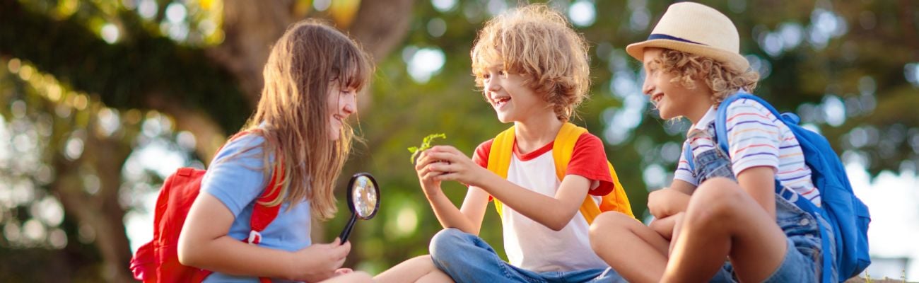 Kinderen op de camping