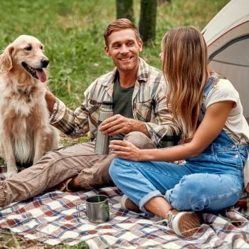 Familie mit Hund