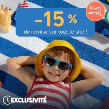  Bénéficiez d’une remise totale de -15%
