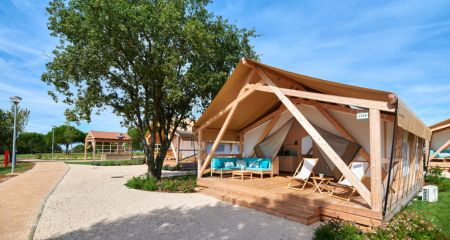 Campeggi in Istria con tende tela e legno 