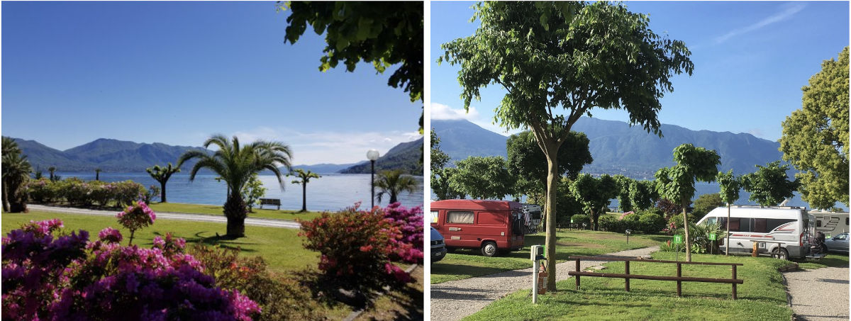 Campinga aan Lago Maggiore