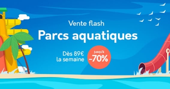 Vente Flash Campings avec Parc Aquatique