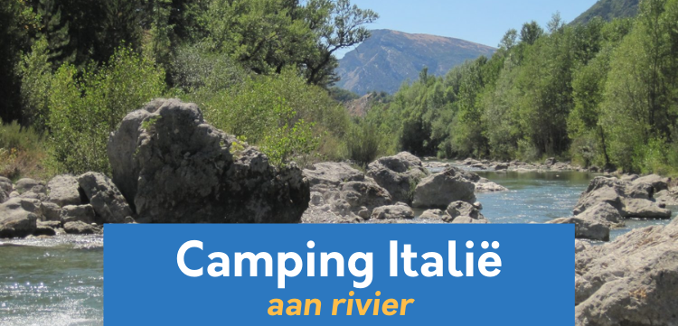 Camping Italië aan rivier