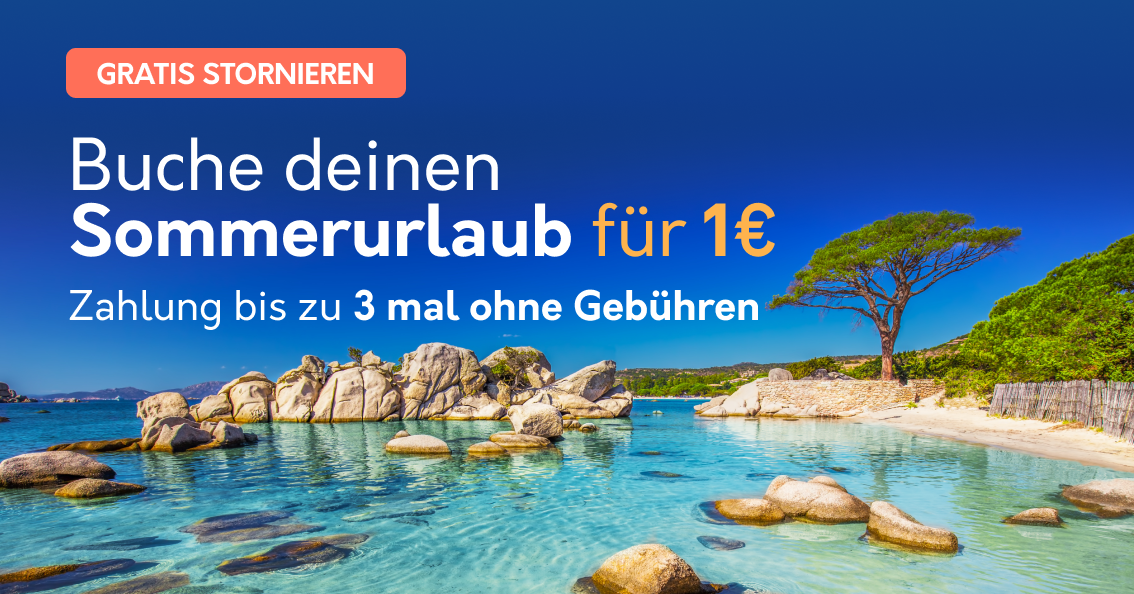 Buchen Sie für 1 Euro